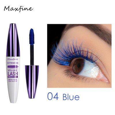 Туш для вій MAXFINE 5D MASCARA EXTREME BIG VOLUME LASH 04 блакитна з ефектом 5D, 10мл 0402014 фото