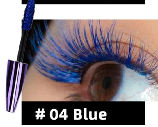 Туш для вій MAXFINE 5D MASCARA EXTREME BIG VOLUME LASH 04 блакитна з ефектом 5D, 10мл 0402014 фото