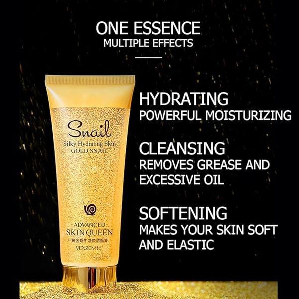 Омолоджуючий гель для вмивання з муцином равлика і біозолотом Veze Silky Hydrating Skin Gold Snail  100мл 060303 фото