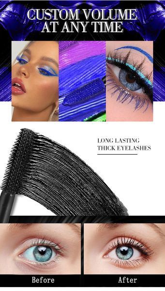 copy_Туш для вій MAXFINE 5D MASCARA VOLUME LENGTHENING коричньова з ефектом 5D 10мл 040208 фото