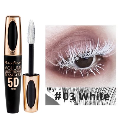 Тушь для ресниц MAXFINE 5D MASCARA VOLUME LENGTHENING белая с эффектом 5D 10мл 040208 фото