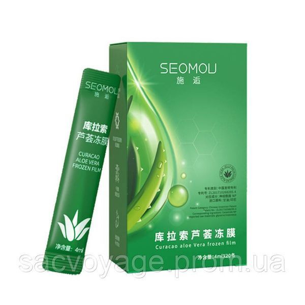 Нічна маска SEOMOU Curacao Aloe Vera Frozen Film з екстрактом алое вера 4 мл 0101057 фото