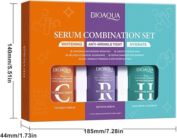 Б'юті бокс з сироваток для обличчя Bioaqua Serum Combination Set 3 шт. по 30мл 0202041 фото