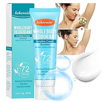 Део - крем дезодорант антиперспірант Lakerain WHOLE BODY DEODORANT Invisible Cream 72  HOUR ODOR CONYTROL 85мл 0210103 фото