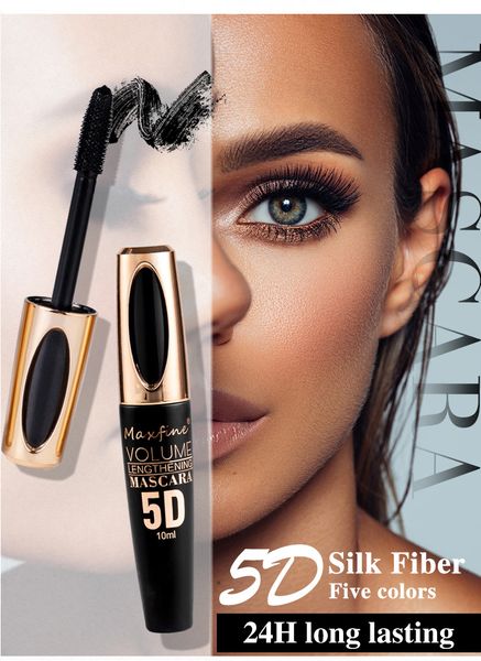 Туш для вій MAXFINE 5D MASCARA VOLUME LENGTHENING блакитна з ефектом 5D 10мл 040209 фото