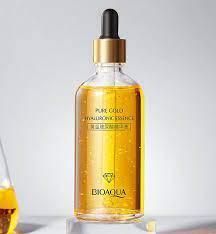 Сыворотка увлажняющая Bioaqua Pure Gold Hyaluronic Essence с золотом и гиалуроновой кислотой 100мл 0202028 фото