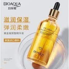 Сыворотка увлажняющая Bioaqua Pure Gold Hyaluronic Essence с золотом и гиалуроновой кислотой 100мл 0202028 фото
