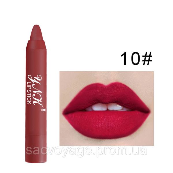 АКЦІЯ!!! Матова водостійка помада - олівець для губ Waterproof Matte Misty Lipstick Lasting Crayon тон 10 0409027 фото