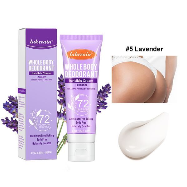 Део - крем дезодорант антиперспирант Lakerain WHOLE BODY DEODORANT Invisible Cream 72 HOUR ODOR CONYTROL 85мл 0210105 фото