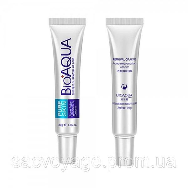 Крем для проблемної шкіри пост-акне BIOAQUA PureSkin від висипань, 30мл 030403 фото