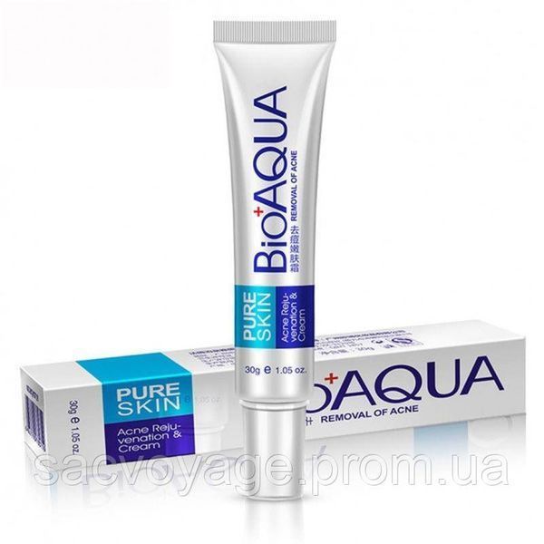 Крем для проблемної шкіри пост-акне BIOAQUA PureSkin від висипань, 30мл 030403 фото