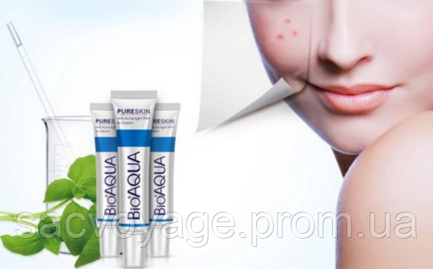 Крем для проблемної шкіри пост-акне BIOAQUA PureSkin від висипань, 30мл 030403 фото