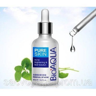 Сыворотка от акне Bioaqua Pure Skin, для проблемной кожи 30мл 0202004 фото