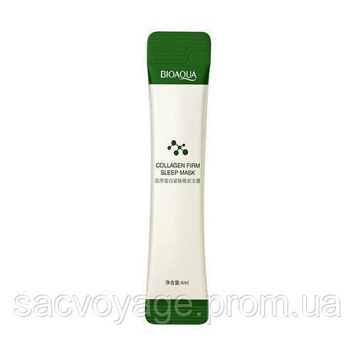 Нічна маска з колагеном BIOAQUA Collagen Firming Sleeping Mask 20 штук по 4 мл 0101007 фото