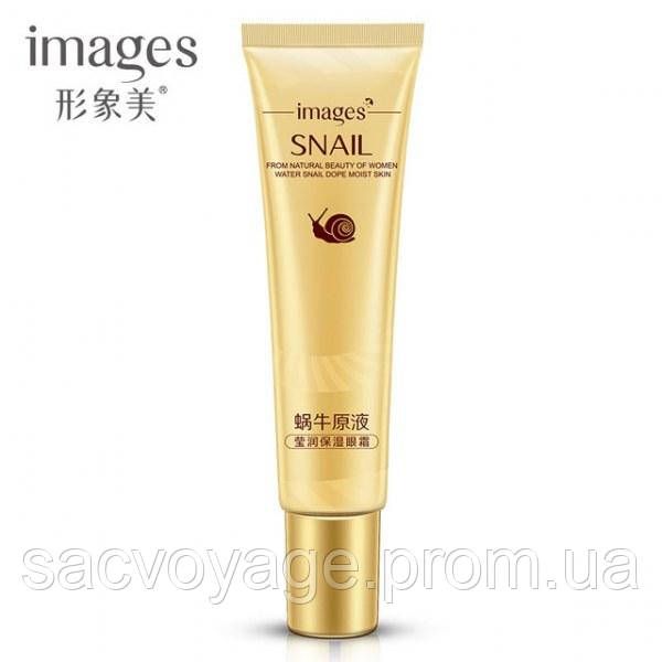 Крем для шкіри навколо очей з муцином равлика Images Snail Eye Cream Moisturizing 20 мл 030107 фото