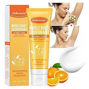 Део - крем дезодорант антиперспірант Lakerain WHOLE BODY DEODORANT Invisible Cream 72 HOUR ODOR CONYTROL 85мл 0210101 фото