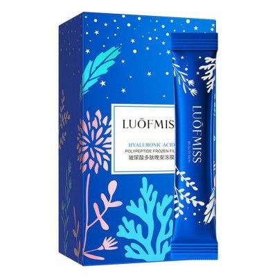 Ночная маска для лица с контролем жирности LUOFMISS Hyaluronic Acid Polypeptide Frozen Film 20шт по 4мл 0101001 фото