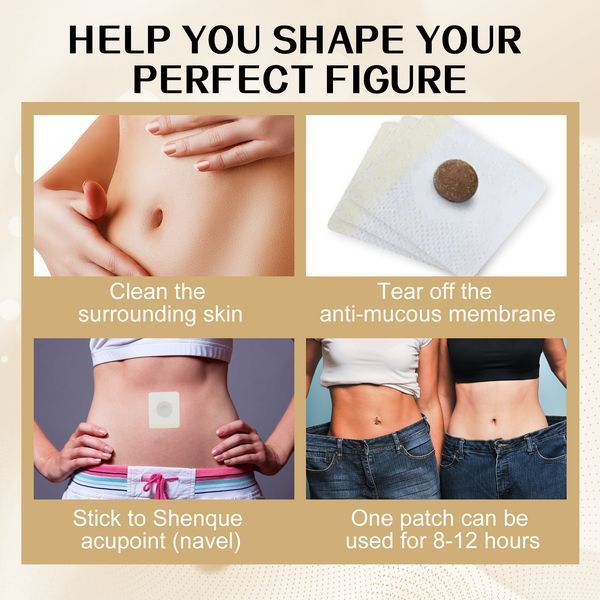 Жироспалюючі пластирі для пупка JAYSUING Slimming patch для схуднення та зниження ваги патчі для схуднення 30штук 050405 фото