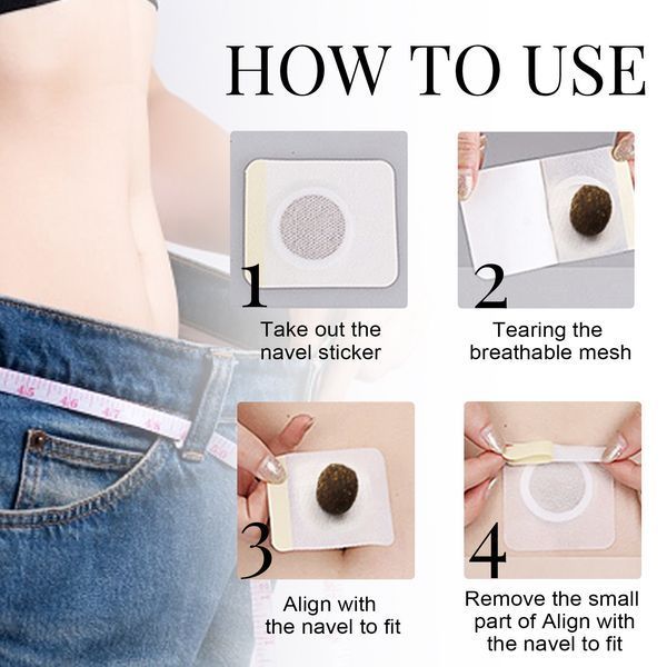 Жироспалюючі пластирі для пупка JAYSUING Slimming patch для схуднення та зниження ваги патчі для схуднення 30штук 050405 фото