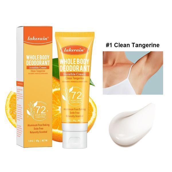 Део - крем дезодорант антиперспірант Lakerain WHOLE BODY DEODORANT Invisible Cream 72 HOUR ODOR CONYTROL 85мл 0210101 фото
