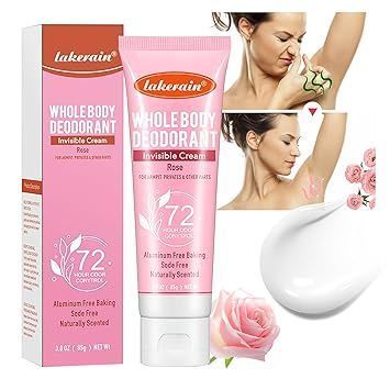 copy_Део - крем дезодорант антиперспірант Lakerain WHOLE BODY DEODORANT Invisible Cream 72 HOUR ODOR CONYTROL 85мл 0210106 фото