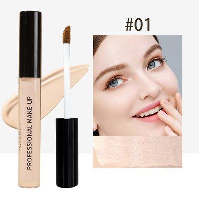 Рідкий консілер MAXFINE Professional Make-up Concealer Stick Waterproof full - coverage з аплікатором 2мл тон 01 040608 фото