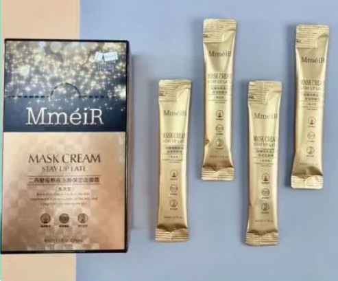 Крем маска с лизатом фермента бифидобактерий Mmeir  MASK CREAM  STAY UP LATE 20 стиков по 4мл 010109 фото