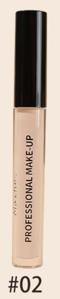 Рідкий консілер MAXFINE Professional Make-up Concealer Stick Waterproof full - coverage з аплікатором 2мл тон 02 040609 фото