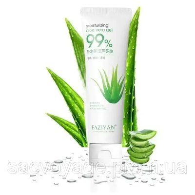 Зволожуючий гель з алоє віра після опиків FUSHITING moisturizing aloe vera gel 97,45% 60мл 030201 фото