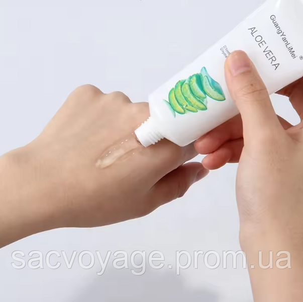 Заспокійливий гель Aloe Vera Gel Moisturizing Cream Aloe Soothing Repairing Gel Remove Acne Repair 60мл 030602 фото