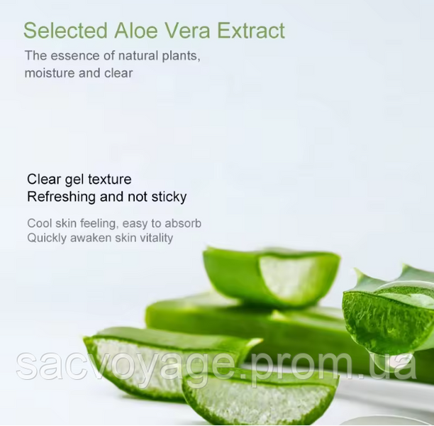 Заспокійливий гель Aloe Vera Gel Moisturizing Cream Aloe Soothing Repairing Gel Remove Acne Repair 60мл 030602 фото