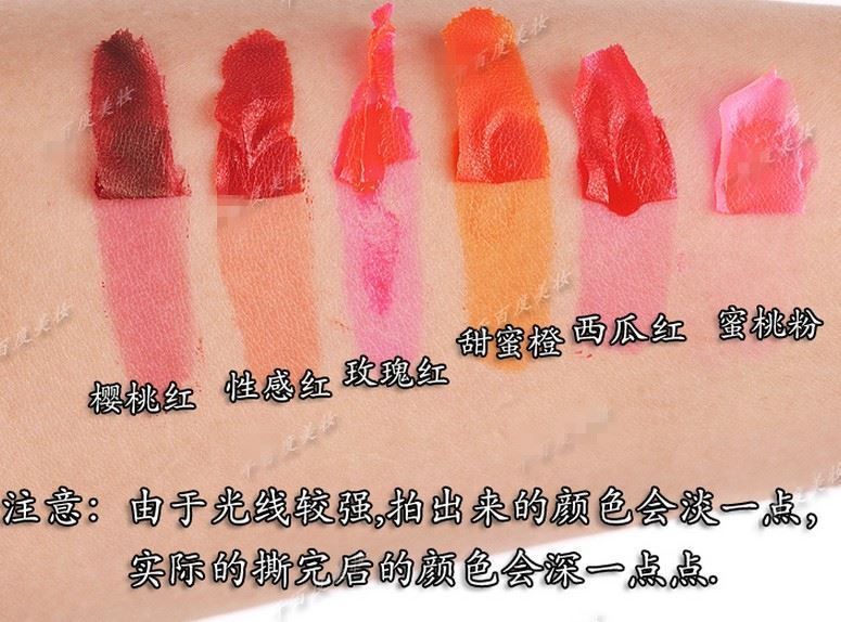 Набір Тінт - плівка для губ WOW ROMANTIC BEARS Long Lasting Lip Color waterproof 6 штук по 15мл 0409054 фото