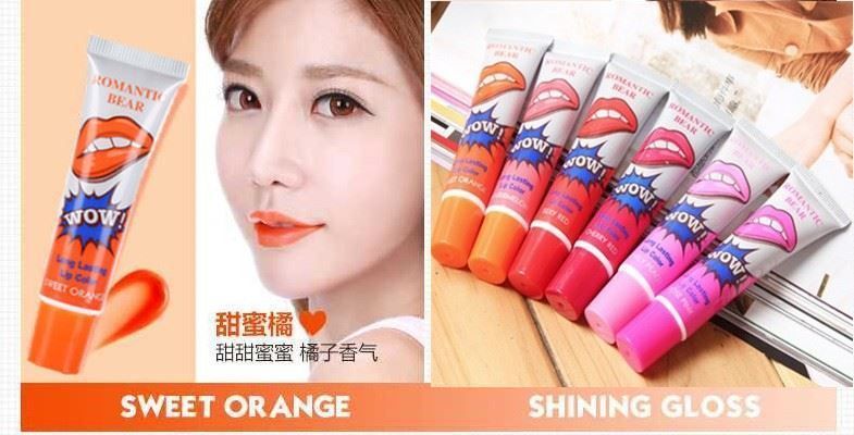 Набір Тінт - плівка для губ WOW ROMANTIC BEARS Long Lasting Lip Color waterproof 6 штук по 15мл 0409054 фото