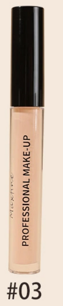 Жидкий консилер MAXFINE Professional Make-up Concealer Stick Waterproof full-coverage с аппликатором 2мл тон03 0406010 фото