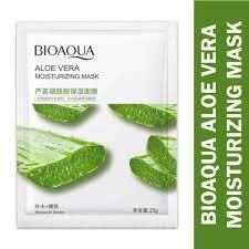 Тканинна маска для обличчя BIOAQUA Aloe Vera Moisturizing Mask з екстрактом алое 25 г 010203 фото