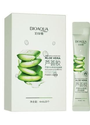 Ночная маска для лица Bioaqua Aloe Vera с экстрактом алоэ 4 мл 20 штук 0101005 фото