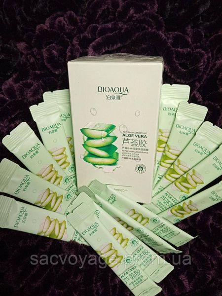 Ночная маска для лица Bioaqua Aloe Vera с экстрактом алоэ 4 мл 20 штук 0101005 фото