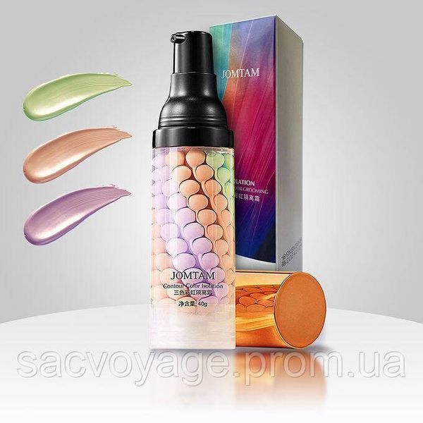 База під макіяж трикольорова + тональний кушон 01 натуральний Veze Clear Cover 0408015 фото
