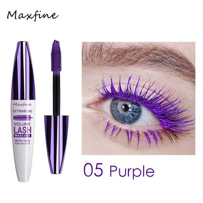 Туш для вій MAXFINE 5D MASCARA EXTREME BIG VOLUME LASH 05 фіолетова з ефектом 5D, 10мл 0402015 фото