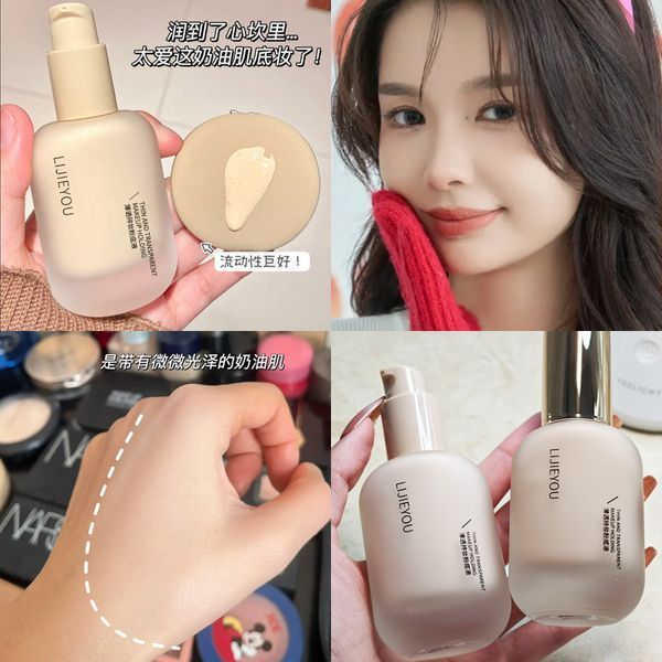 Легкий крем LIJIEYOU Lijieyou Thin and Translucent Long-lasting Foundation 02 натуральний 30мл 0401204 фото
