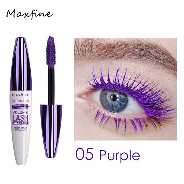 Тушь для ресниц MAXFINE 5D MASCARA EXTREME BIG VOLUME LASH 05 фиолетовая с коллагеном, 10мл 0402015 фото