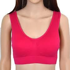 Бюстгальтер - топ бесшовный Air Bra червоний S, M, L, XL, 2XL, 3XL 080206 фото