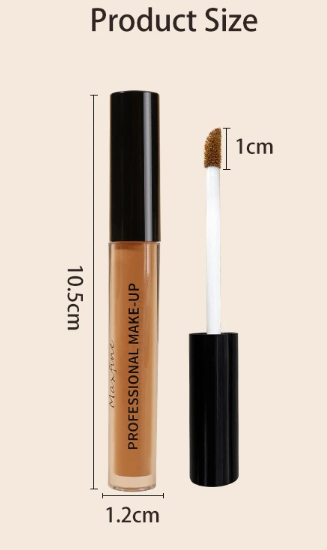 Рідкий консілер MAXFINE Professional Make-up Concealer Stick Waterproof full - coverage з аплікатором 2мл тон 06 0406013 фото