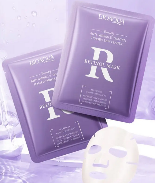 Тканинна маска омолоджуюча з ретинолом Bioaqua Retinol Mask, 25мл 0102026 фото