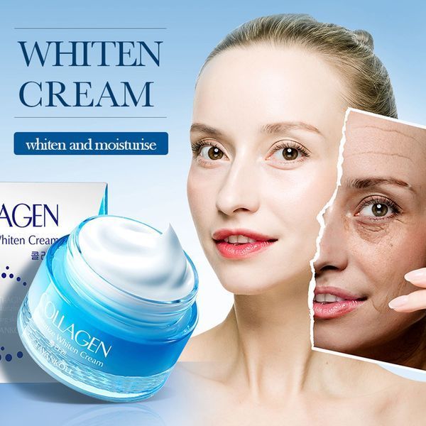 Освітлюючий антивіковий крем для обличчя з колагеном FAYANKOU COLLAGEN Moisturize Whiten Cream 50мл 0302032 фото