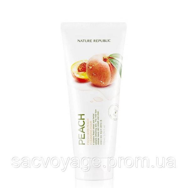 Пінка для вмивання із екстрактом персика Nature Republic Fresh Heab Peach Корея 170мл 0602015 фото