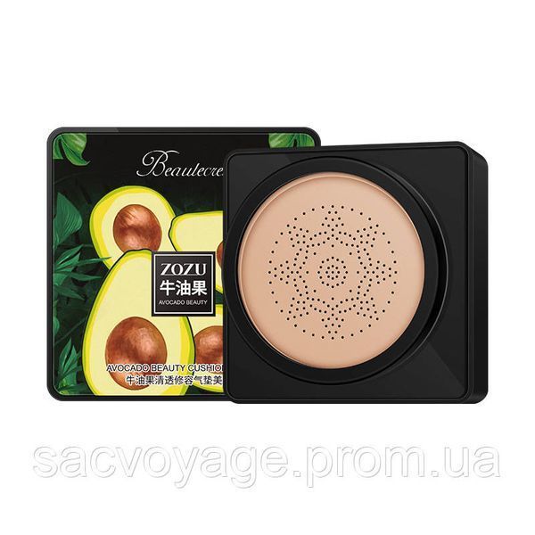 Кушон тон 01 натуральный Zozu Avocado + база - основа под макияж для лица трехцветная 0408018 фото