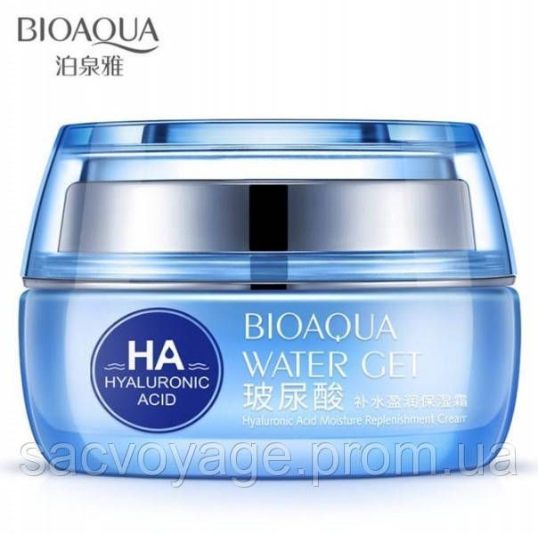 Крем для лица увлажняющий с гиалуроновой кислотой Bioaqua Hyaluronic Acid Water Get 50мл 0302013 фото