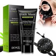 Маска - плівка для обличчя з бамбуковим вугіллям BIOAQUA Black Mask Blackhead Removal Bamboo Charcoal 60мл 010405 фото