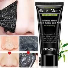 Маска - плівка для обличчя з бамбуковим вугіллям BIOAQUA Black Mask Blackhead Removal Bamboo Charcoal 60мл 010405 фото